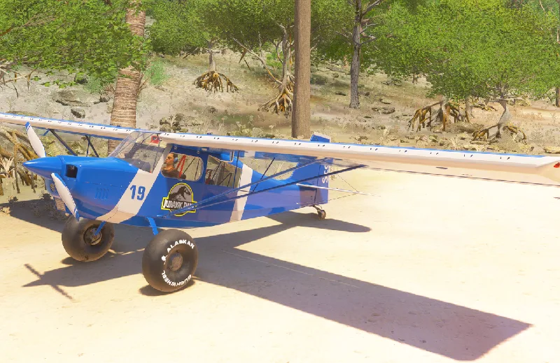 American Champion Scout Jurassic Park Liveries for Microsoft Flight Simulator 2020 and Microsoft Flight Simulator 2024